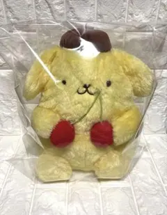 【レトロ・超美品】ポムポムプリン　ぼく、プリン　レトロ　マスコット　超絶レア ポムポムプリン ぬいぐるみ（レトロポーズ） - Meccha Japan