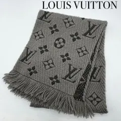 LOUIS VUITTON ルイヴィトン ロゴマニア マフラー M72242 灰