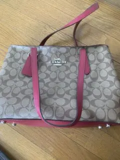 COACH シグネチャー トートバッグ ピンク