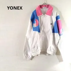 YONEX　ウォームアップジャケット　カラフル　スポーツ　ロゴ刺繍　М