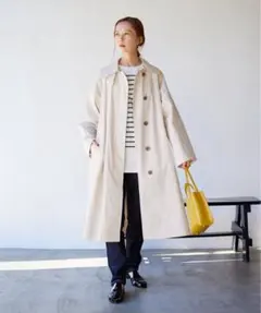 【新品♡タグ】 ジャーナルスタンダード コットンナイロンギャバビックカラーコート