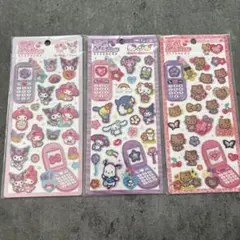 平成はっぴーフォン日焼けキティクロミ＆マイメロディサンリオキャラクターズ3セット