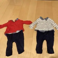 BABYGAP ロンパース70cm 6-12M 2点セット