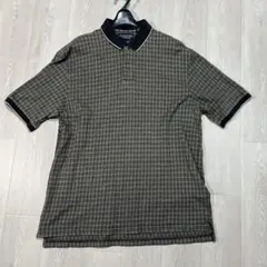 Roundtree & Yorke チェック ポロシャツ 半袖 綿100% L