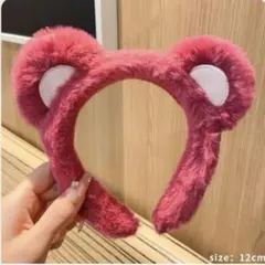 モコモコ くま耳 カチューシャ ピンク