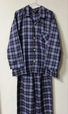 Polo チェック柄 パジャマ ネイビー系