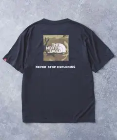 THE NORTH FACE 半袖Tシャツ L ネイビー バックプリント