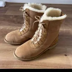 UGG ベージュ ムートンブーツ ファスナー付き
