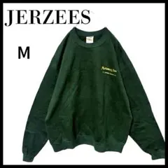 JERZEES ジャージーズダークグリーン スウェット ワンポイントロゴM