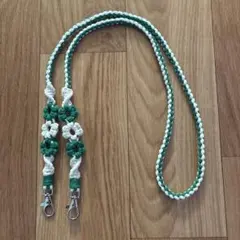 スマホショルダーストラップ マクラメ ハンドメイド