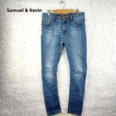 サミュエル＆ケビン スキニーパンツ デニム ブルー ストレッチ　M相当