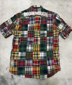 GOODENOUGH グッドイナフ　1996年初期★パッチワーク　シャツ　90s GOODENOUGHグッドイナフ☆鬼レア☆1996年初期☆パッチワーク半袖シャツ