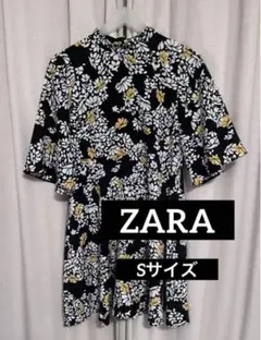ZARA 花柄チュニック　Sサイズ
