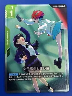 【匿名発送】ガンダムカードゲーム　女子高生と運び屋　パラレル　C＋