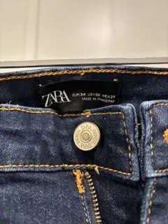 ZARA スキニーデニム ダークブルー XS EUR34
