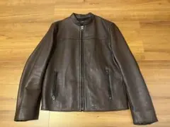COACH レザーライダースジャケット ブラウン系のサムネイル
