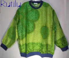 レーヨン ルチルトレーナー シャツブラウス チュニック バテイック 宇宙柄