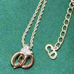 Christian Dior CDロゴ ネックレス ゴールド