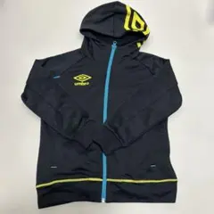 umbro フード付きジャケット ブラック/イエロー 微起毛