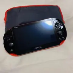 【充電付】PS Vita Wi-Fiモデル ブラック＆レッド　PCH-2000