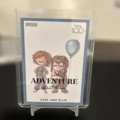 ディズニー100周年 カールとエリー トレーディングカード