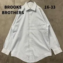 ブルックスブラザーズ シャツ 青 メンズ 長袖 BD 無地 古着【7468】