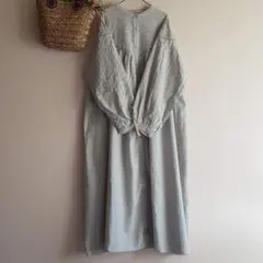 新品　SM2☆ミント／オーバーレース切替ワンピース