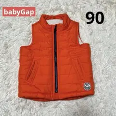 babyGap オレンジ ダウンベスト 18-24ヶ月 90cm