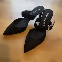 美品⭐︎ANNE KLEIN iflex ミュール ブラック ビジューのサムネイル