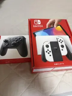 Nintendo Switch 有機ELモデル 純正proコントローラーセット