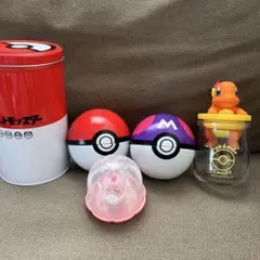 ポケモンボール 缶セット　ヒトカゲ　キャニスター　ポケモン　缶　セット