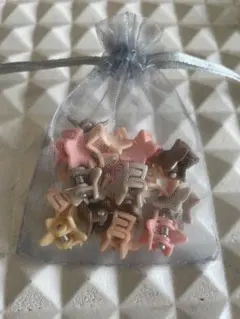 星形ヘアクリップセット 約20個入り