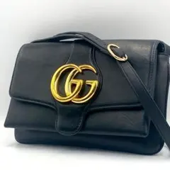 美品✨グッチ y2k アリー ショルダーバッグ GGマーモント 本革レザー