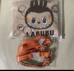 キャラクター トートバッグ 刺繍 Labubu ショルダー付き Lサイズ