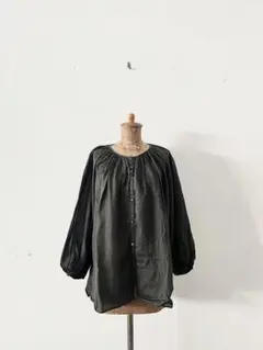 frank leder ネップ シルク シャツ - メルカリ