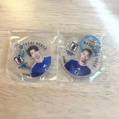 サッカー日本代表 長友　塩貝　めじるしチャーム
