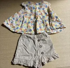 アプレレクール　キュロットスカート　BREEZE カットソー　110 2枚セット