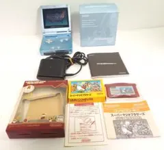 ★動作品★ゲームボーイアドバンスSP パールブルー　箱、説明書、充電器付属