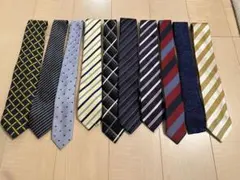 【まとめ売り】ビジネス用 ネクタイ 10点セット メンズ スーツ 新社会人