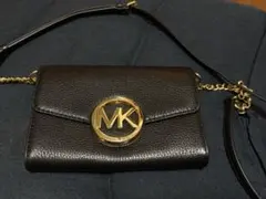 MICHEAL KORS ブラックショルダーバッグ