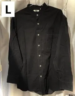 【美品】UNIQLO U 黒 コーデュロイシャツ L