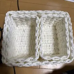 ホワイト 小物入れ3個セット