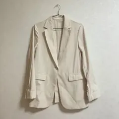 ユニクロ UNIQLO UVカットリラックスジャケット　オフホワイト サイズMのサムネイル