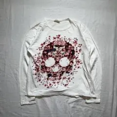 Y2K fairy grunge scull 骸骨　スカル　ロンT