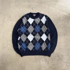 90's GEORGE アーガイル ニット エルエルビーン エディーバウアーのサムネイル