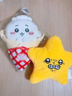 ちいかわ　ビッグぬいぐるみ2点セット　クレープくじ　A賞　流れ星
