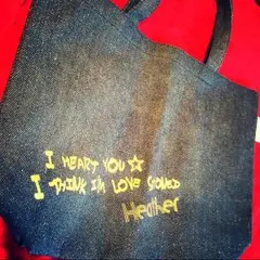 値下げ中！heather デニムバッグ