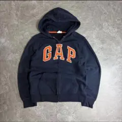 00s GAP ジップアップパーカー　ジップパーカー　ブラック　y2k