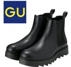 新品未使用品送込】GU ジーユー チャンキーソールサイドゴアブーツ 27.0cm