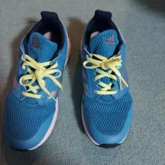adidas ランニングシューズ 青/黄